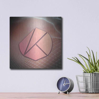 Luxe Metal Art 'KLAY Klaytn Crypto' by Luxe Metal Art Portfolio,12x12