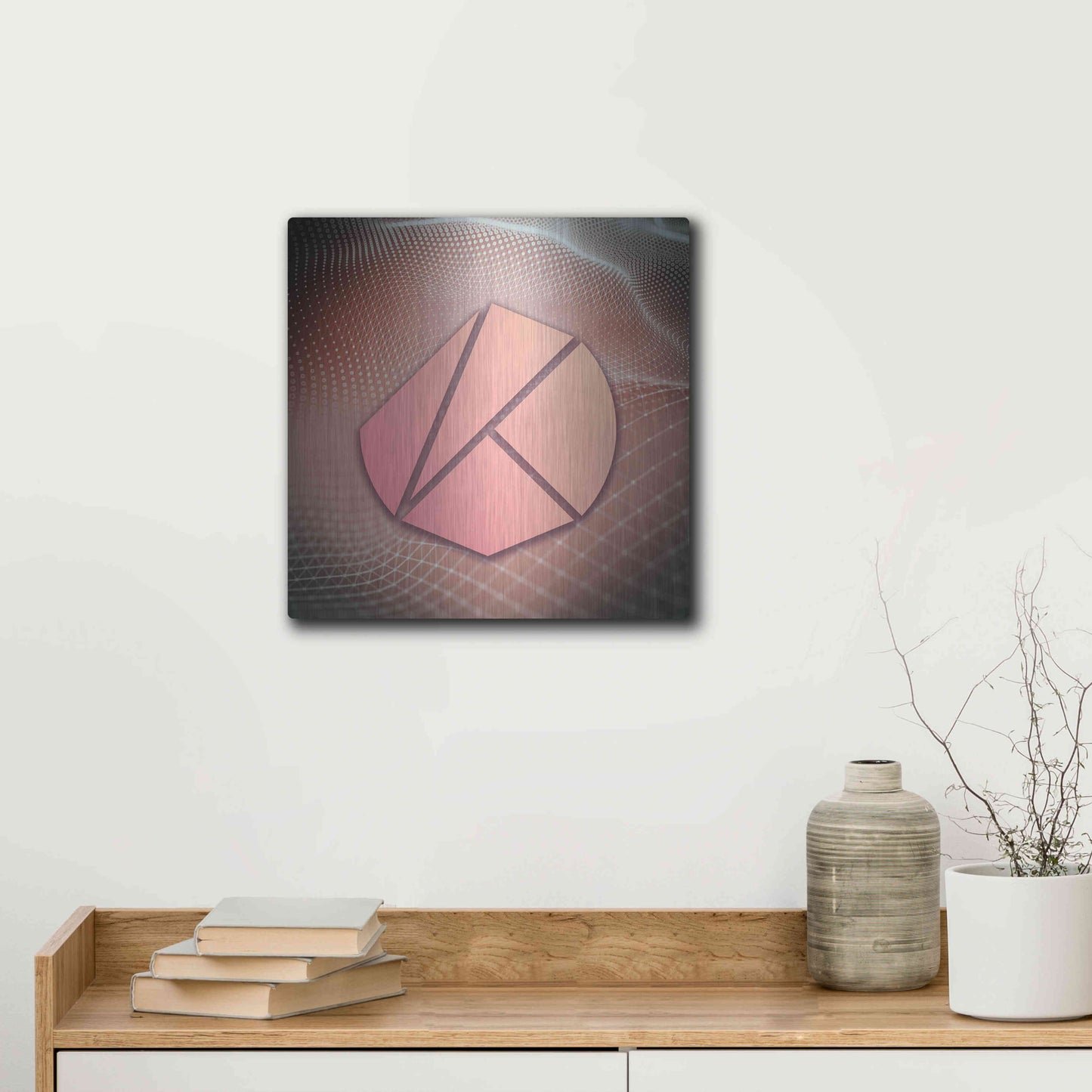 Luxe Metal Art 'KLAY Klaytn Crypto' by Luxe Metal Art Portfolio,12x12
