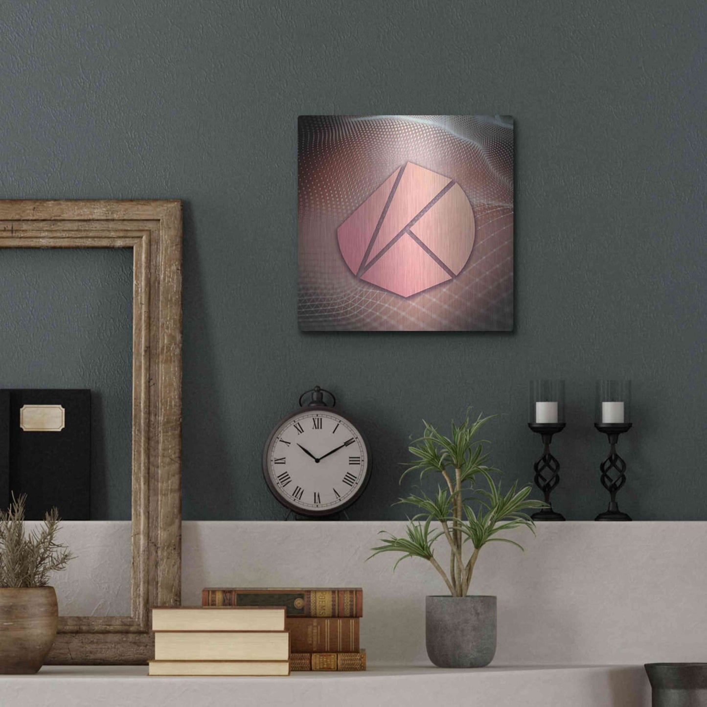 Luxe Metal Art 'KLAY Klaytn Crypto' by Luxe Metal Art Portfolio,12x12