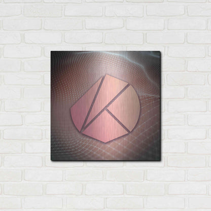 Luxe Metal Art 'KLAY Klaytn Crypto' by Luxe Metal Art Portfolio,24x24