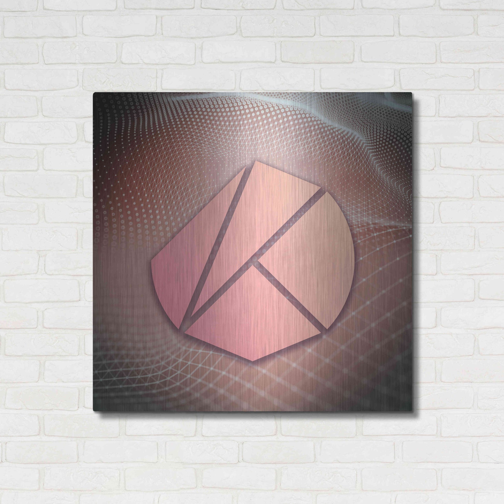 Luxe Metal Art 'KLAY Klaytn Crypto' by Luxe Metal Art Portfolio,36x36