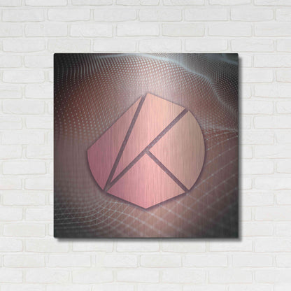 Luxe Metal Art 'KLAY Klaytn Crypto' by Luxe Metal Art Portfolio,36x36