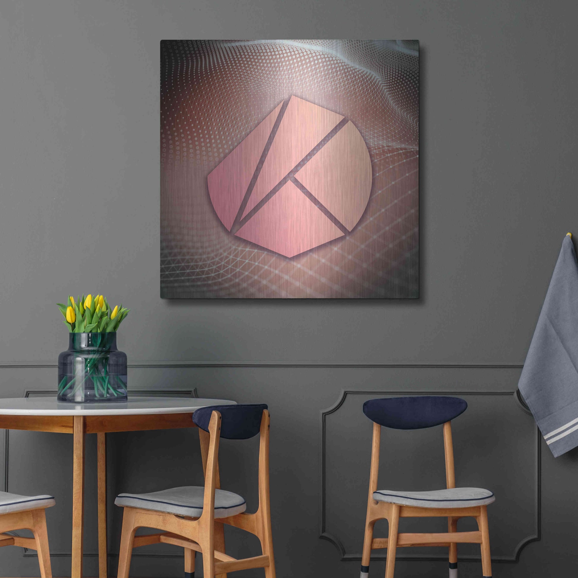 Luxe Metal Art 'KLAY Klaytn Crypto' by Luxe Metal Art Portfolio,36x36