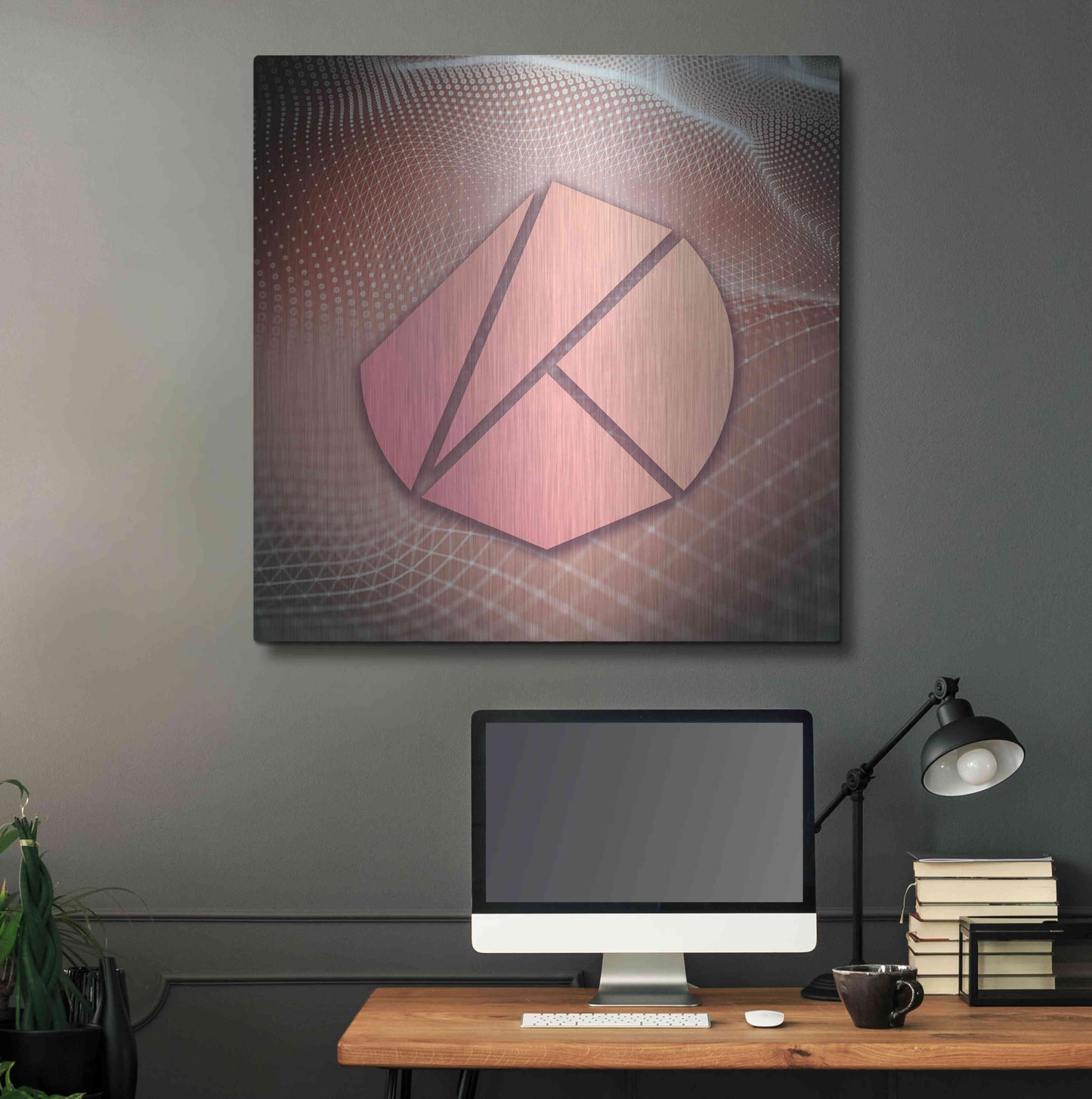 Luxe Metal Art 'KLAY Klaytn Crypto' by Luxe Metal Art Portfolio,36x36
