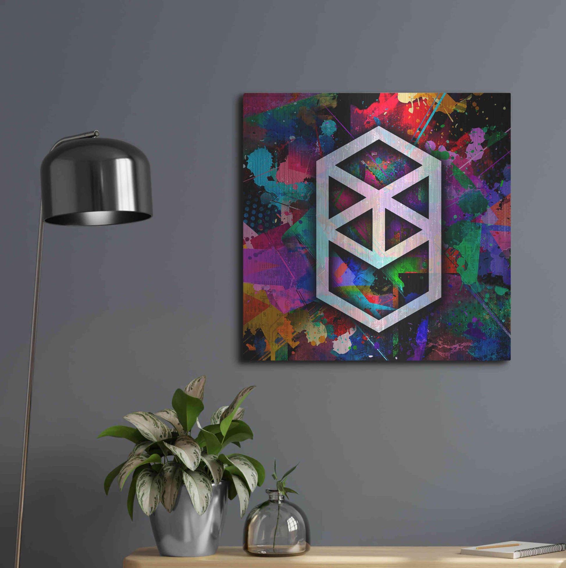 Luxe Metal Art 'FTM Fantom Crypto' by Luxe Metal Art Portfolio,24x24