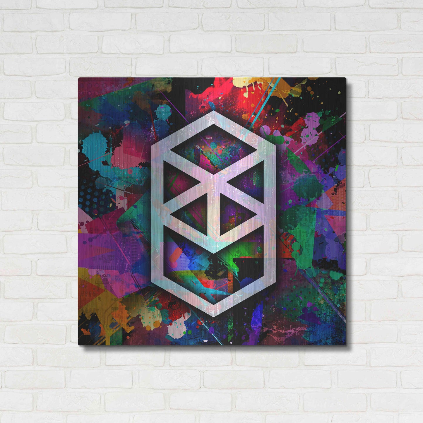 Luxe Metal Art 'FTM Fantom Crypto' by Luxe Metal Art Portfolio,36x36