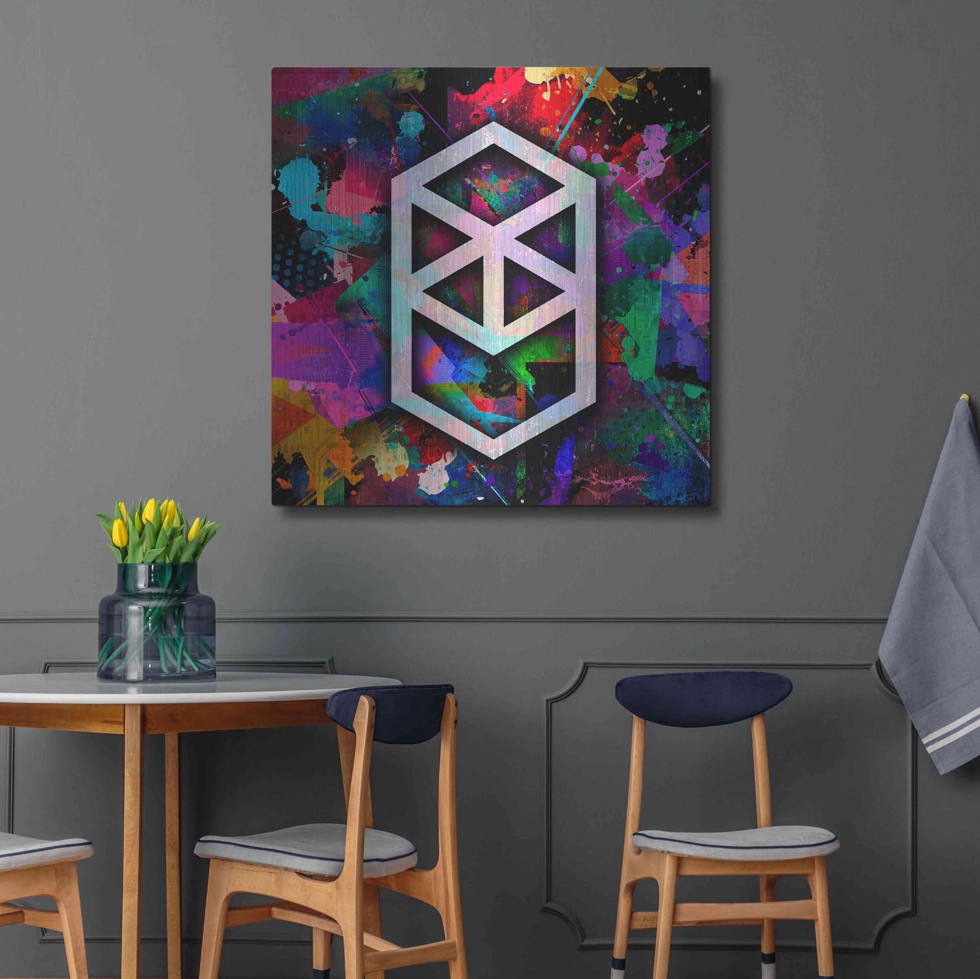 Luxe Metal Art 'FTM Fantom Crypto' by Luxe Metal Art Portfolio,36x36