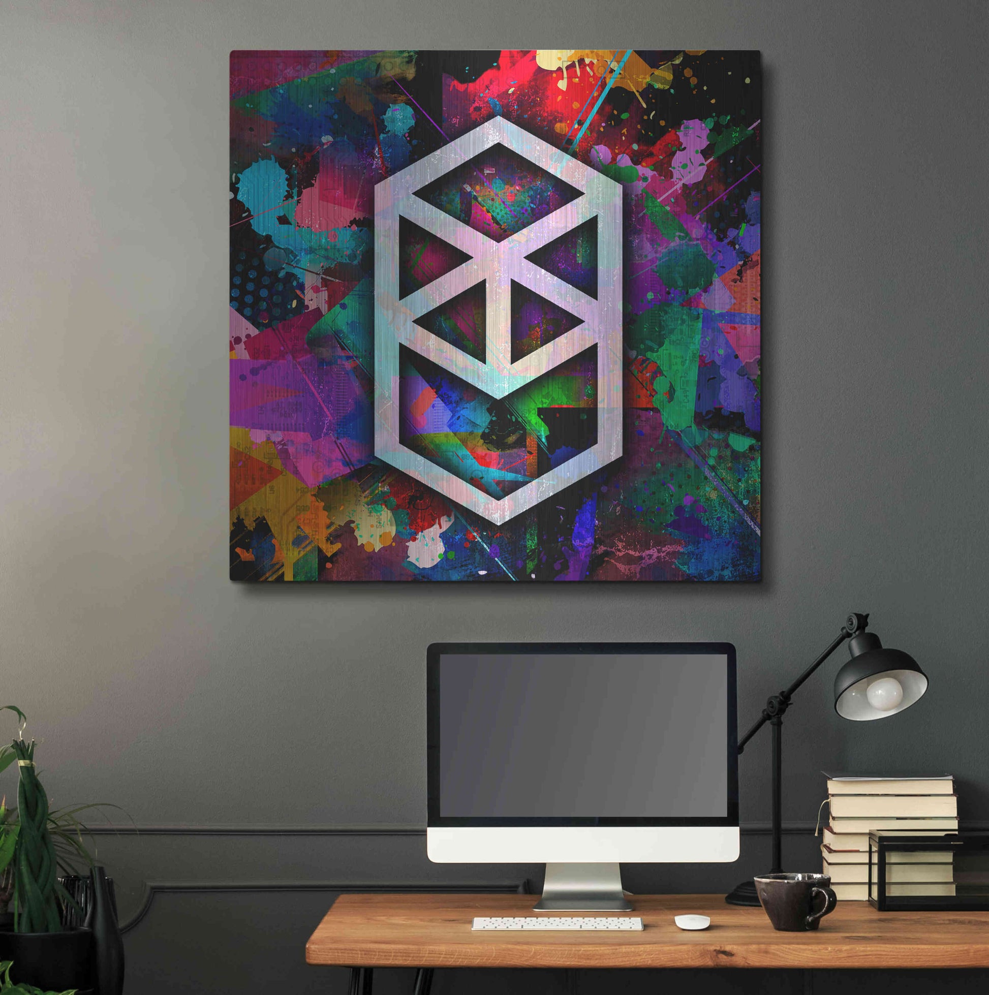 Luxe Metal Art 'FTM Fantom Crypto' by Luxe Metal Art Portfolio,36x36