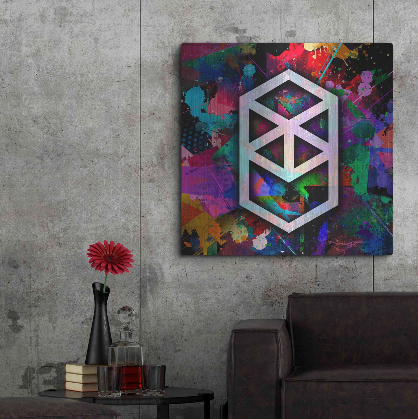 Luxe Metal Art 'FTM Fantom Crypto' by Luxe Metal Art Portfolio,36x36