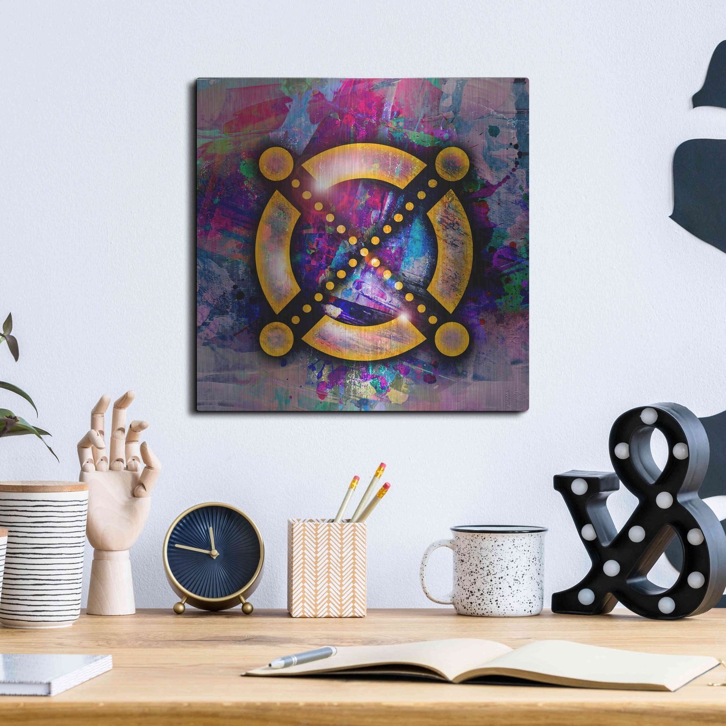 Luxe Metal Art 'EGLD Elrond Crypto' by Luxe Metal Art Portfolio,12x12
