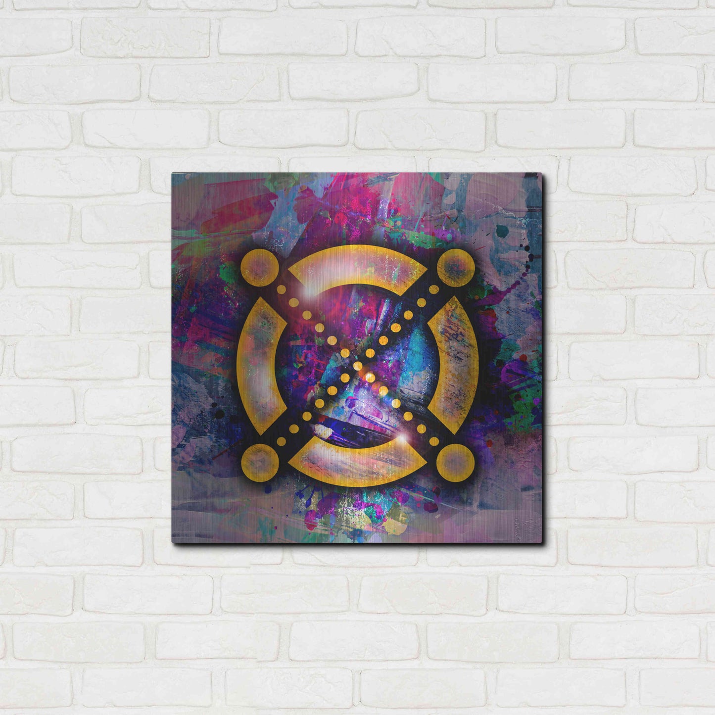 Luxe Metal Art 'EGLD Elrond Crypto' by Luxe Metal Art Portfolio,24x24