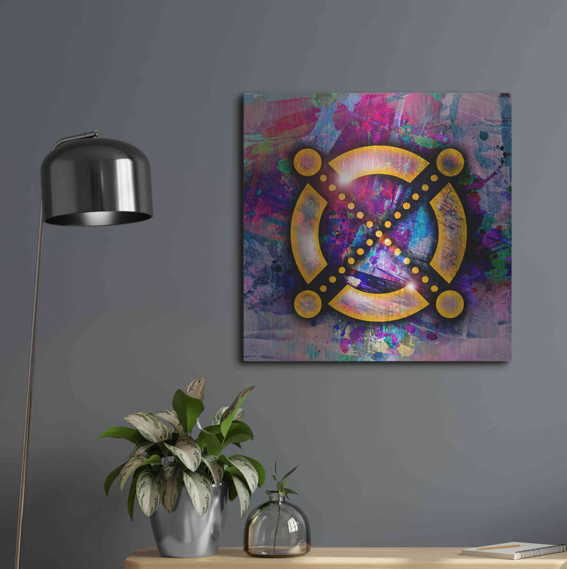 Luxe Metal Art 'EGLD Elrond Crypto' by Luxe Metal Art Portfolio,24x24