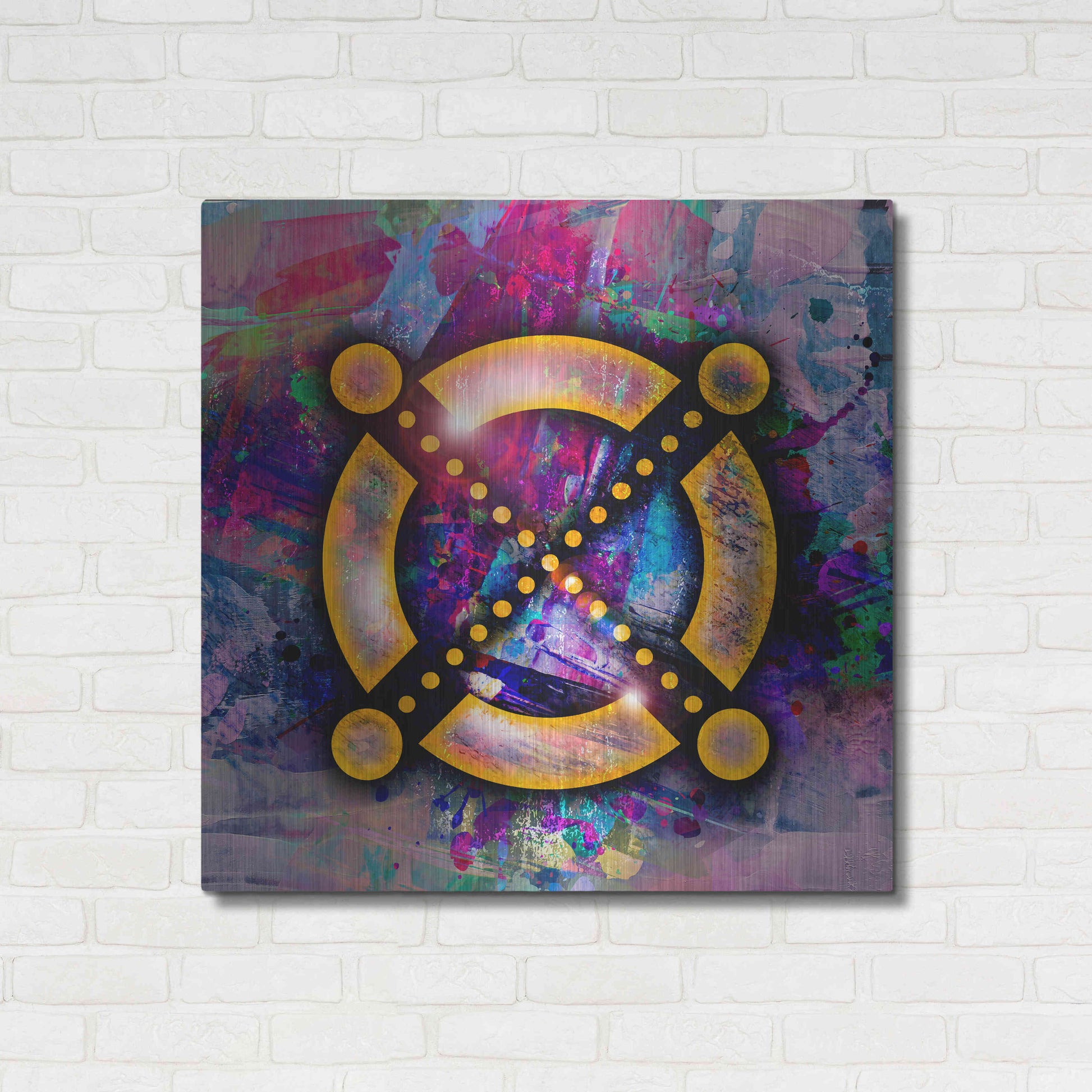 Luxe Metal Art 'EGLD Elrond Crypto' by Luxe Metal Art Portfolio,36x36