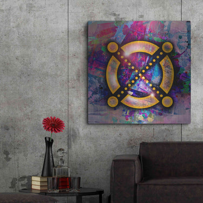 Luxe Metal Art 'EGLD Elrond Crypto' by Luxe Metal Art Portfolio,36x36