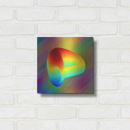 Luxe Metal Art 'Curve DAO CRV Crypto' by Luxe Metal Art Portfolio,12x12