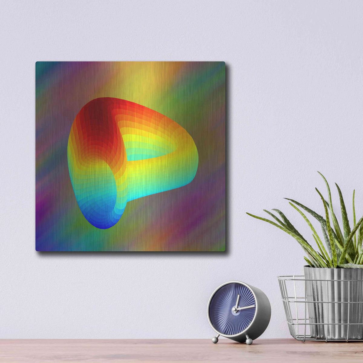 Luxe Metal Art 'Curve DAO CRV Crypto' by Luxe Metal Art Portfolio,12x12