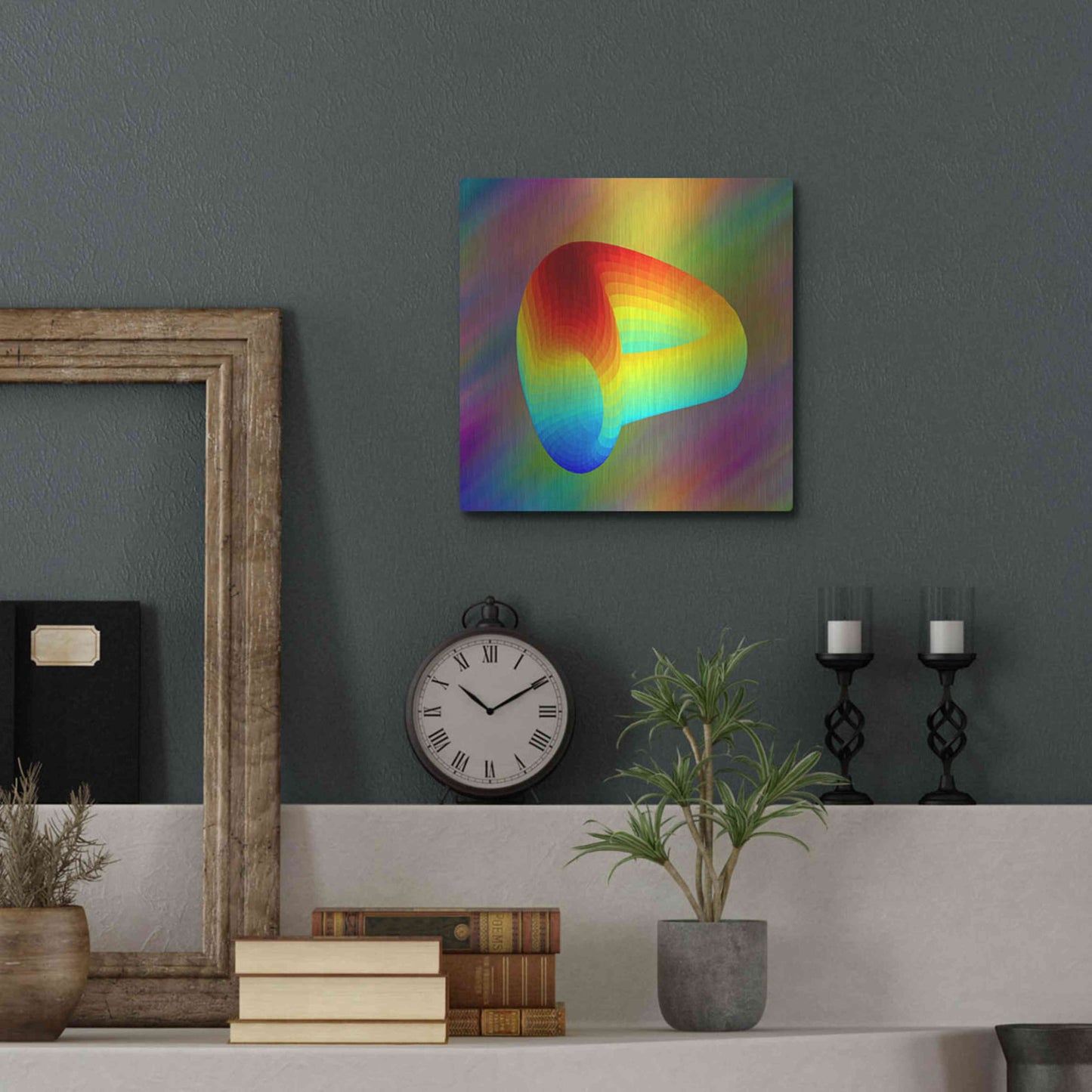 Luxe Metal Art 'Curve DAO CRV Crypto' by Luxe Metal Art Portfolio,12x12