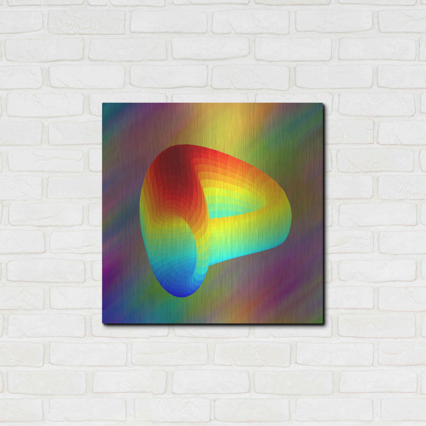 Luxe Metal Art 'Curve DAO CRV Crypto' by Luxe Metal Art Portfolio,24x24