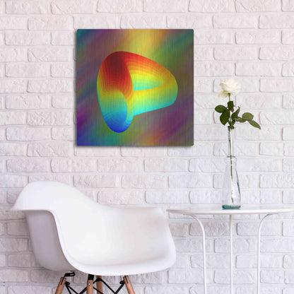 Luxe Metal Art 'Curve DAO CRV Crypto' by Luxe Metal Art Portfolio,24x24