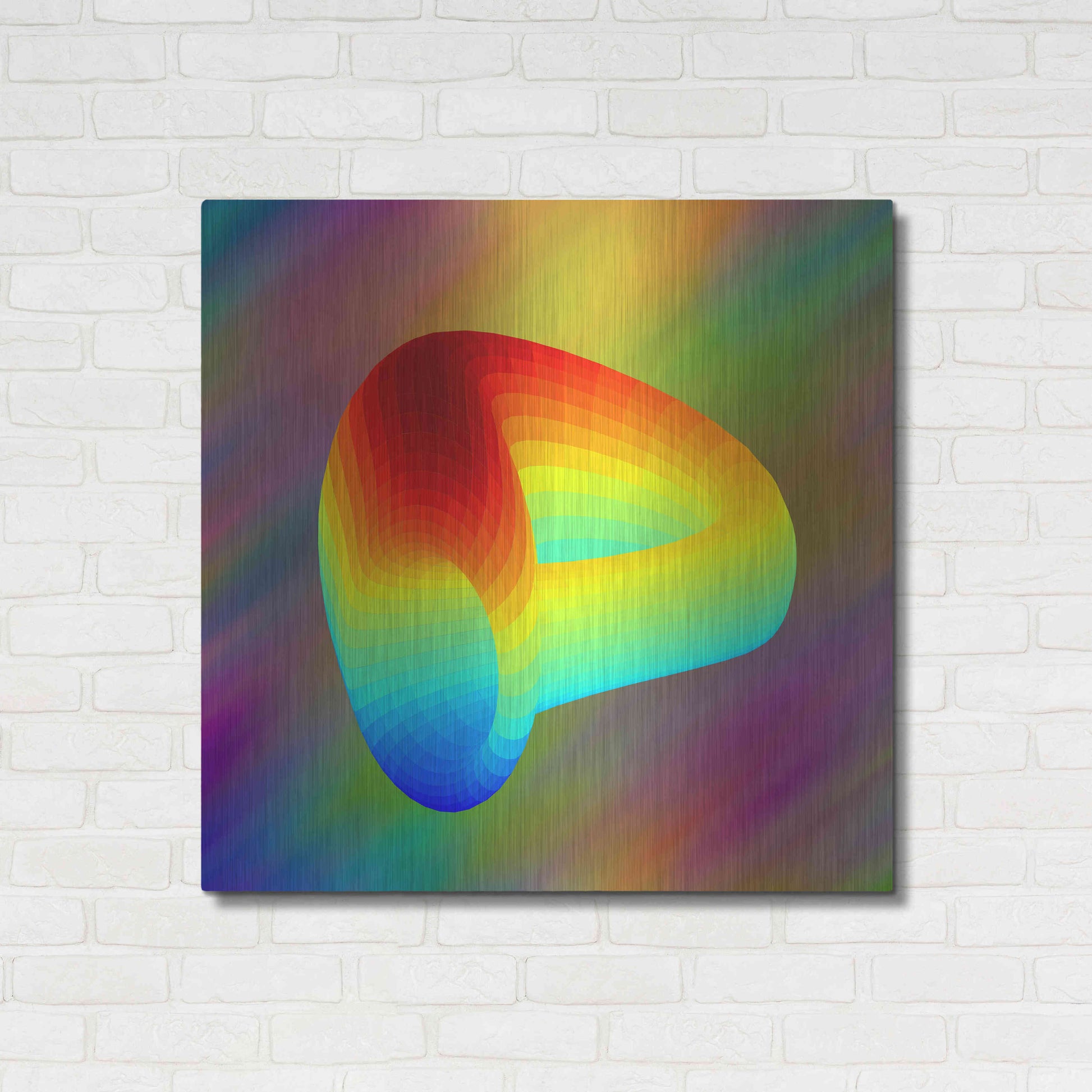 Luxe Metal Art 'Curve DAO CRV Crypto' by Luxe Metal Art Portfolio,36x36
