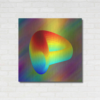 Luxe Metal Art 'Curve DAO CRV Crypto' by Luxe Metal Art Portfolio,36x36