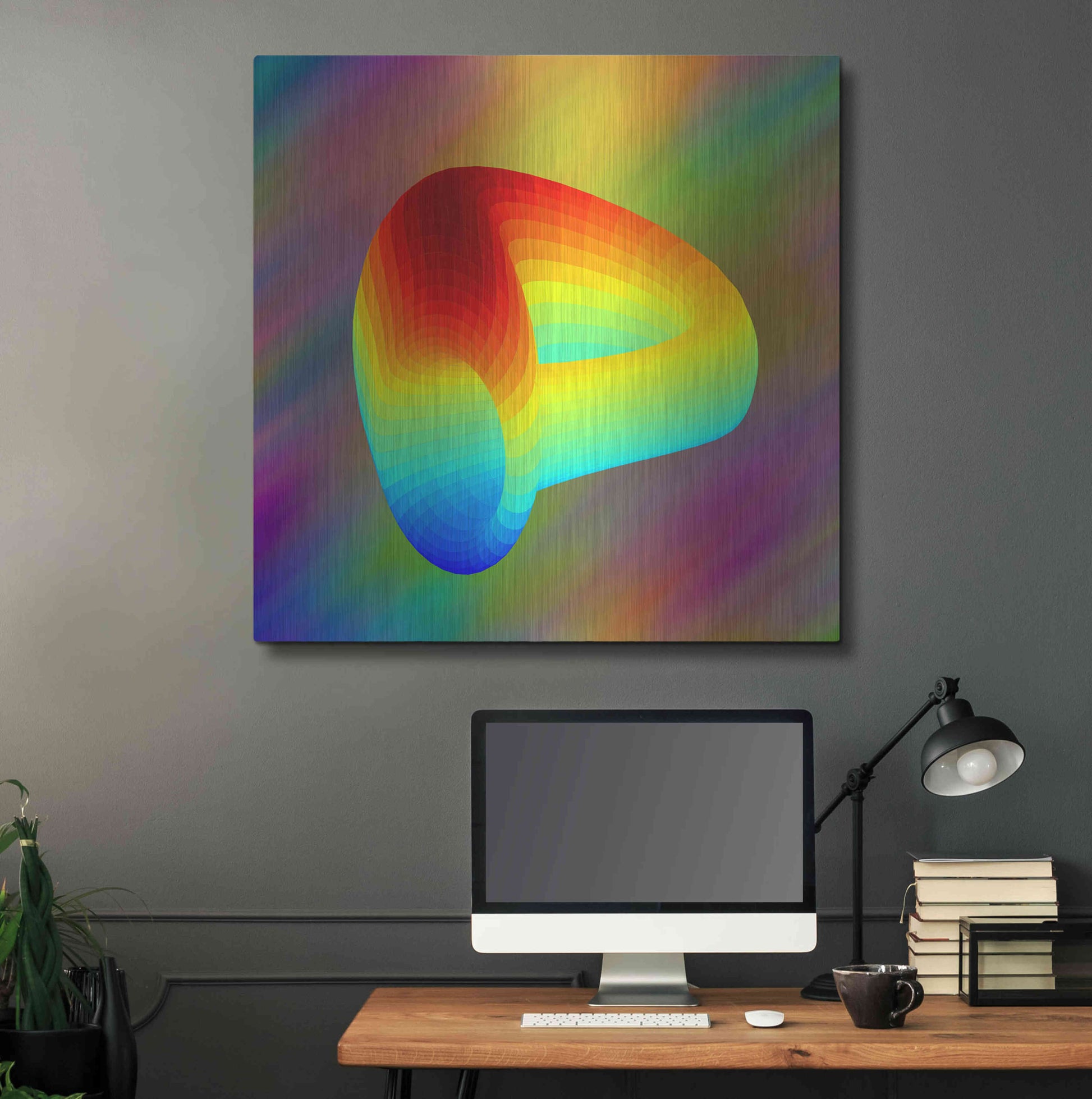 Luxe Metal Art 'Curve DAO CRV Crypto' by Luxe Metal Art Portfolio,36x36