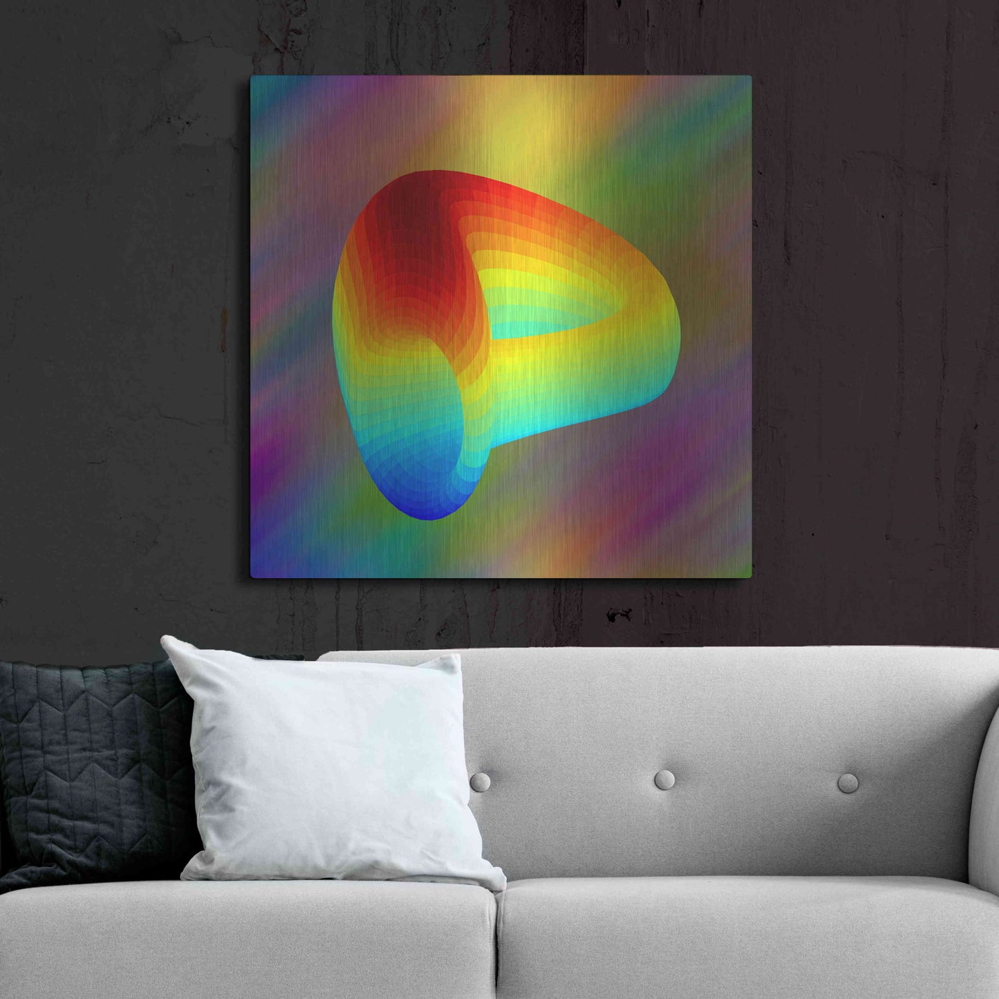 Luxe Metal Art 'Curve DAO CRV Crypto' by Luxe Metal Art Portfolio,36x36