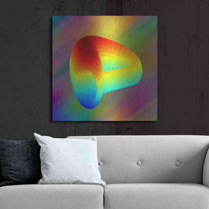 Luxe Metal Art 'Curve DAO CRV Crypto' by Luxe Metal Art Portfolio,36x36