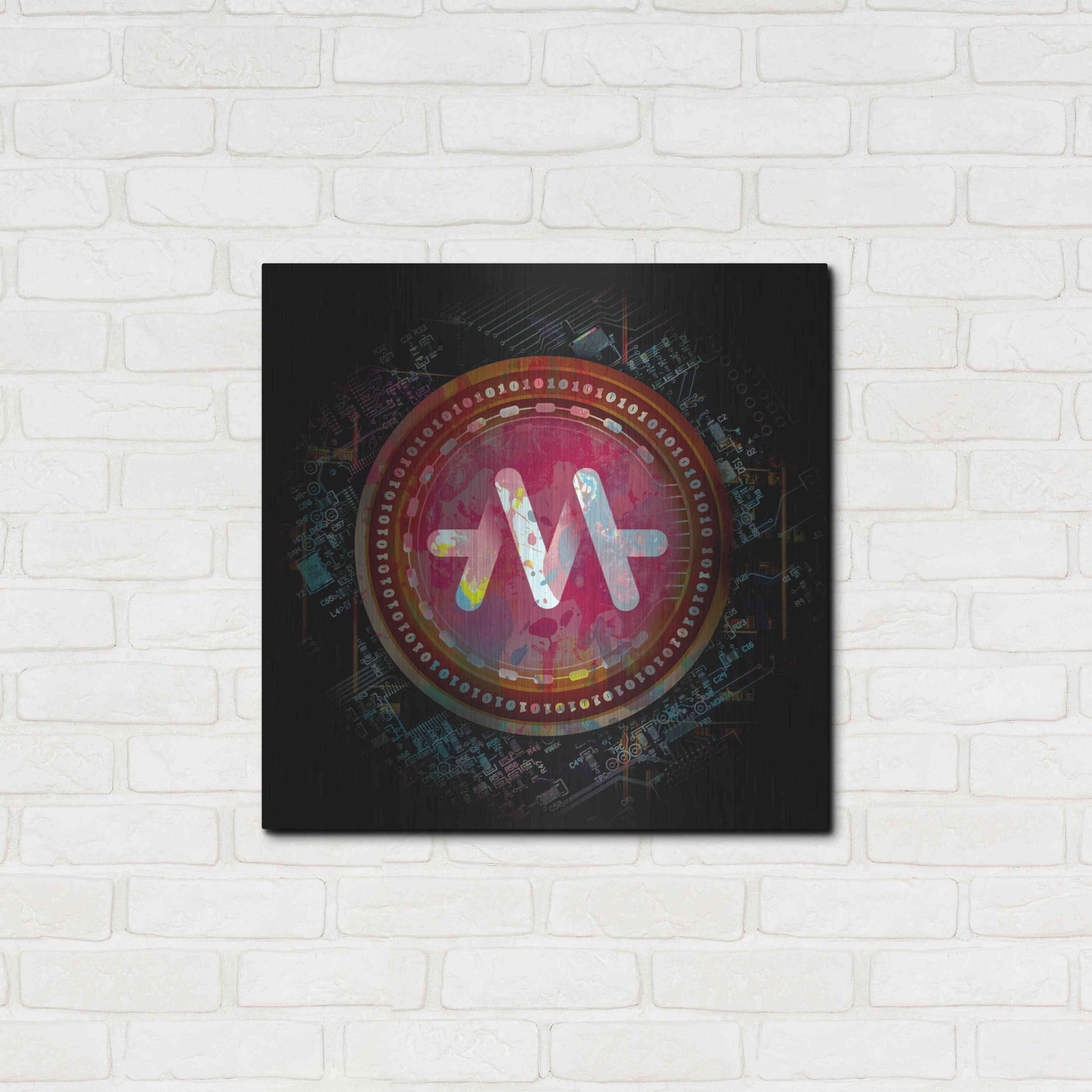 Luxe Metal Art 'Meld Crypto' by Luxe Metal Art Portfolio,24x24