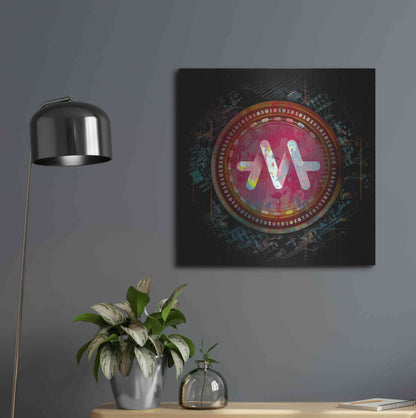 Luxe Metal Art 'Meld Crypto' by Luxe Metal Art Portfolio,24x24