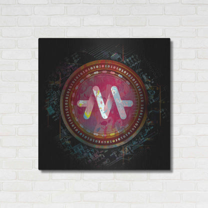 Luxe Metal Art 'Meld Crypto' by Luxe Metal Art Portfolio,36x36