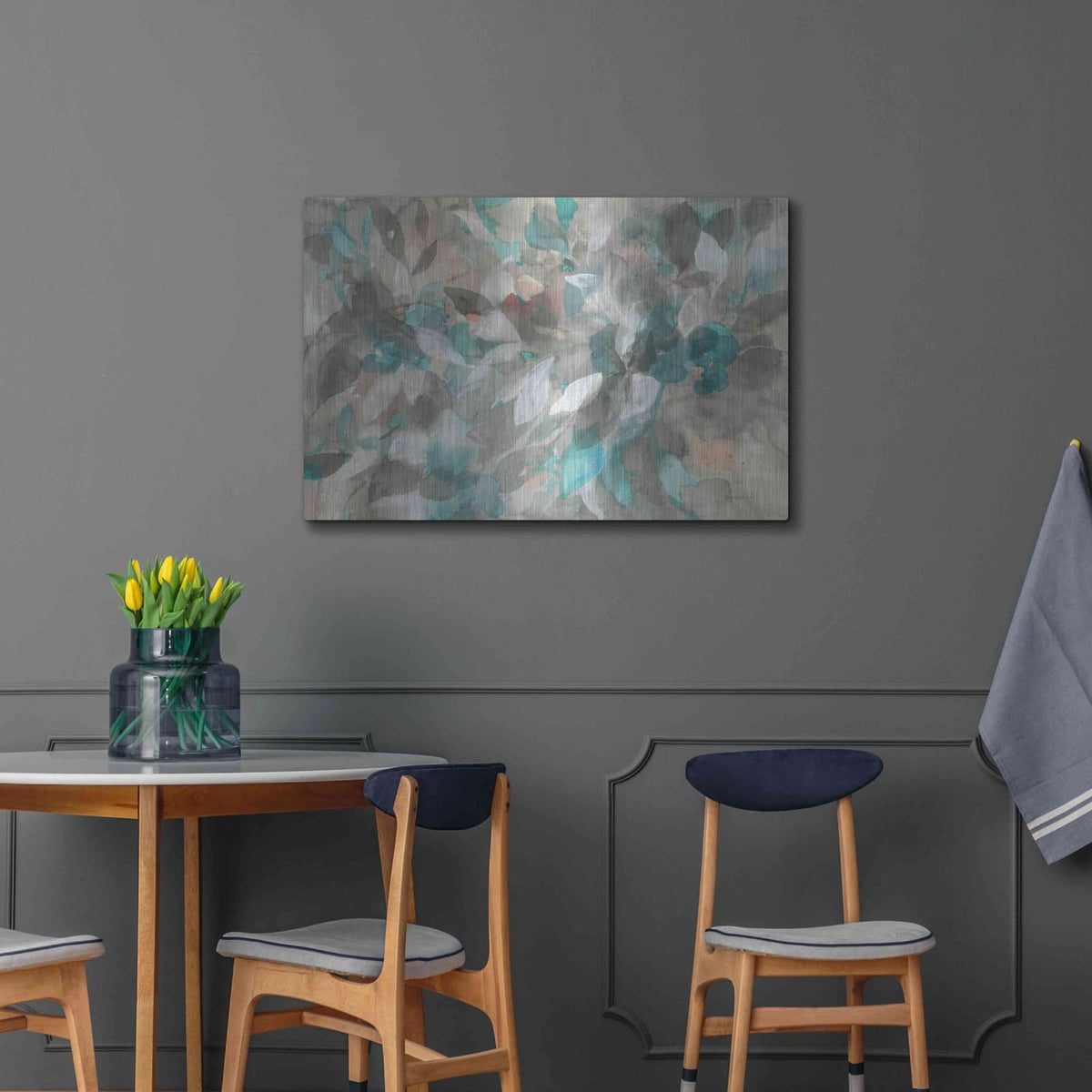'Abstract Nature' by Danhui Nai – Metal Wall Art, 36x24 room view