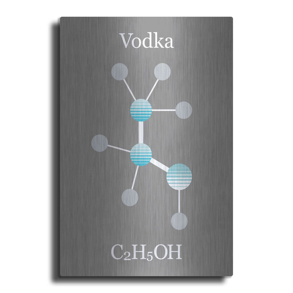 'Vodka Molecule' by Maxim – Metal Wall Art
