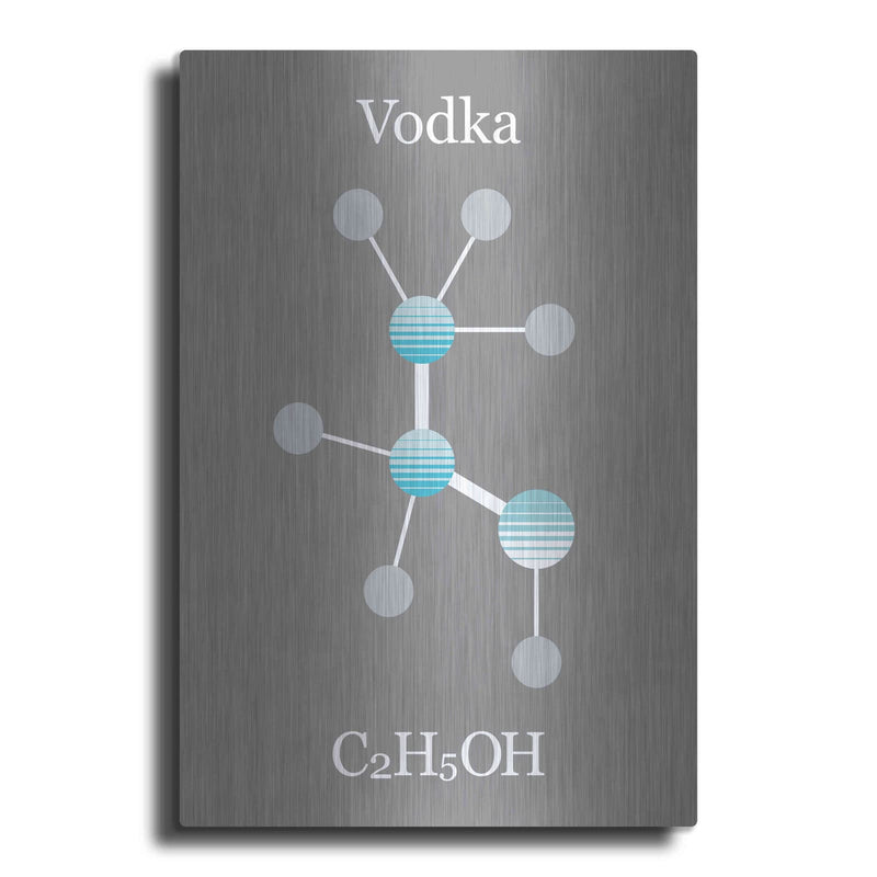 'Vodka Molecule' by Maxim – Metal Wall Art
