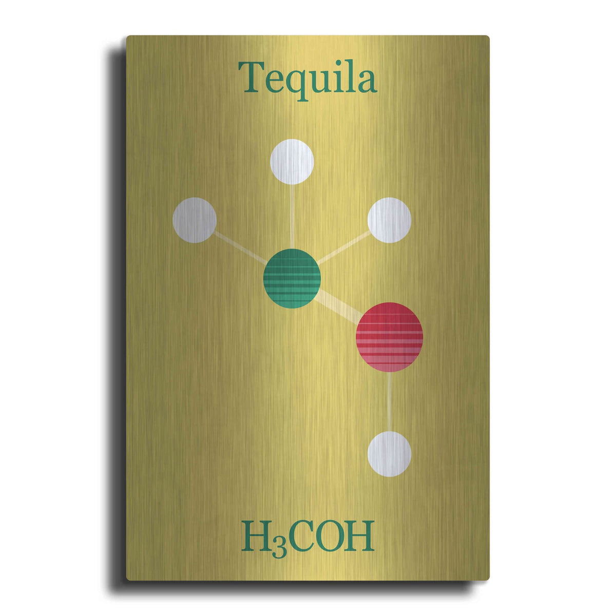 'Tequila Molecule' by Maxim – Metal Wall Art