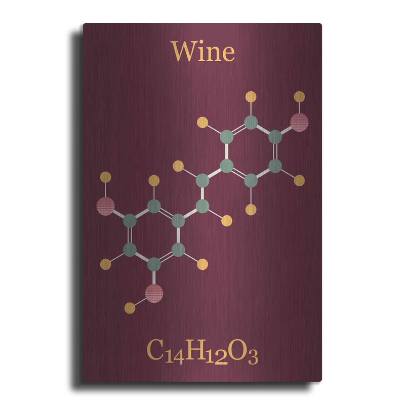 'Wine Molecule' by Maxim – Metal Wall Art