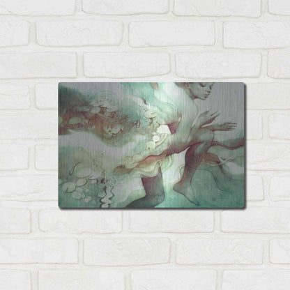 Luxe Metal Art 'Flood' by Anna Dittman, Metal Wall Art,16x12