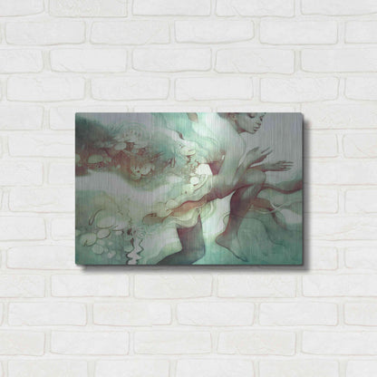 Luxe Metal Art 'Flood' by Anna Dittman, Metal Wall Art,24x16