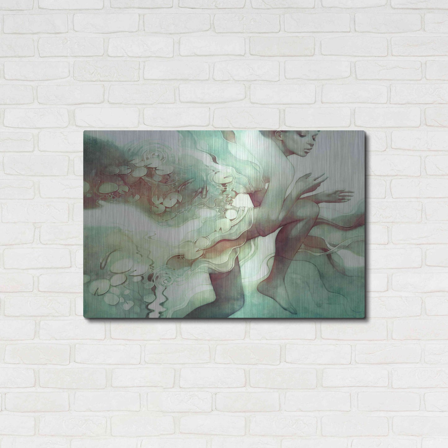 Luxe Metal Art 'Flood' by Anna Dittman, Metal Wall Art,36x24