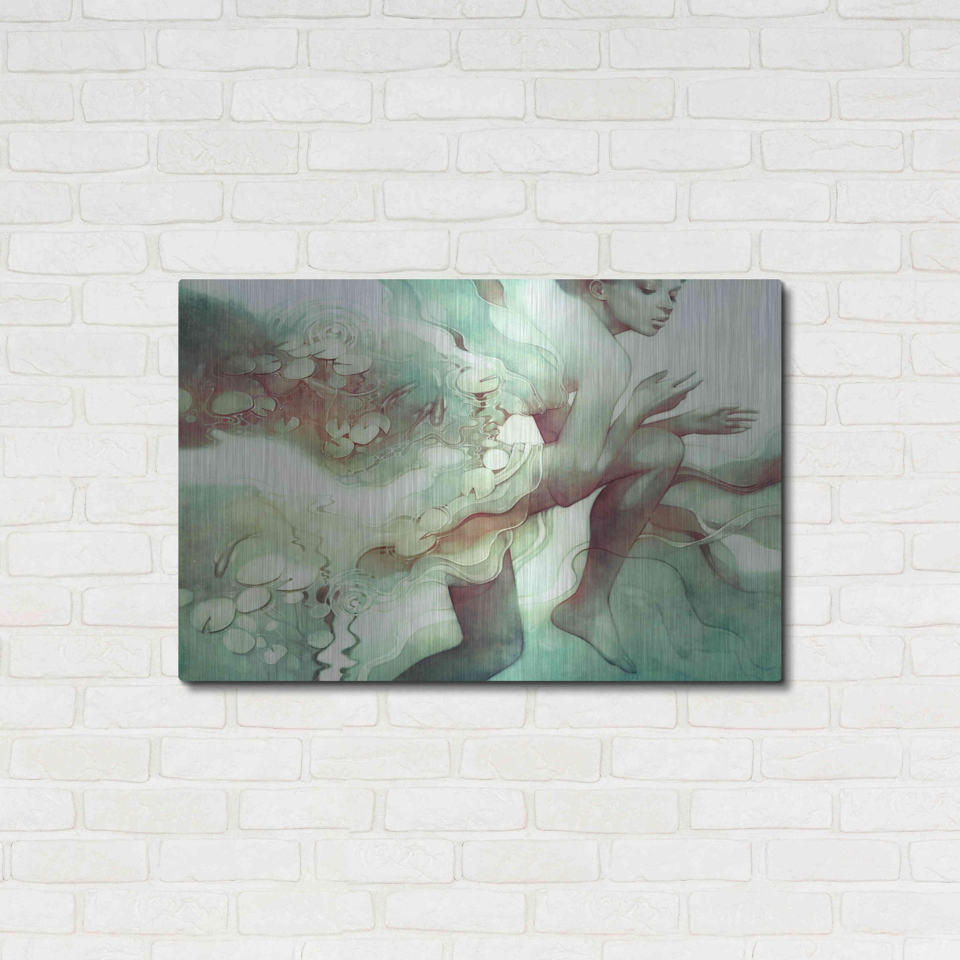 Luxe Metal Art 'Flood' by Anna Dittman, Metal Wall Art,36x24