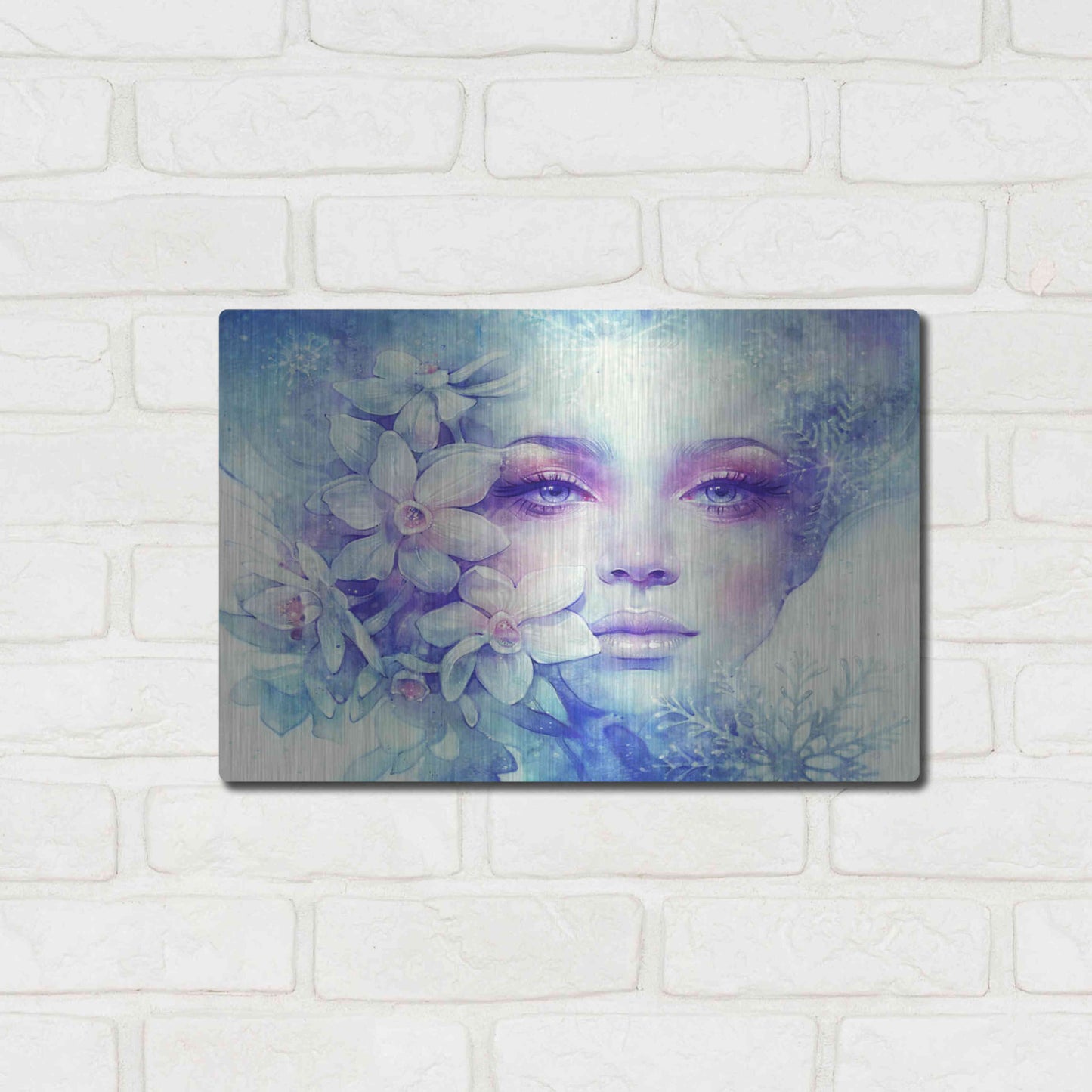 Luxe Metal Art 'December' by Anna Dittman, Metal Wall Art,16x12