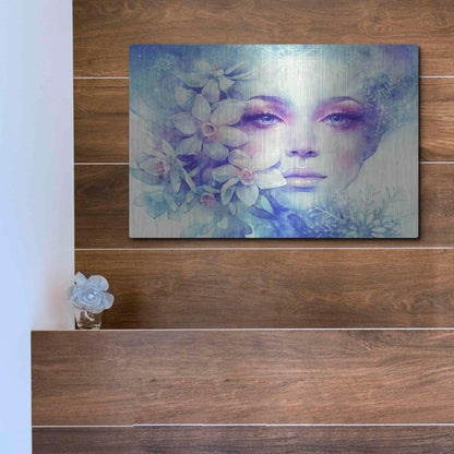 Luxe Metal Art 'December' by Anna Dittman, Metal Wall Art,16x12