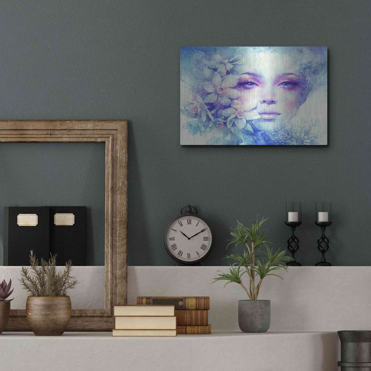 Luxe Metal Art 'December' by Anna Dittman, Metal Wall Art,16x12