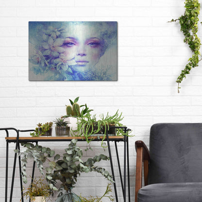 Luxe Metal Art 'December' by Anna Dittman, Metal Wall Art,16x12