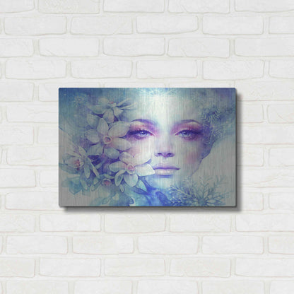 Luxe Metal Art 'December' by Anna Dittman, Metal Wall Art,24x16