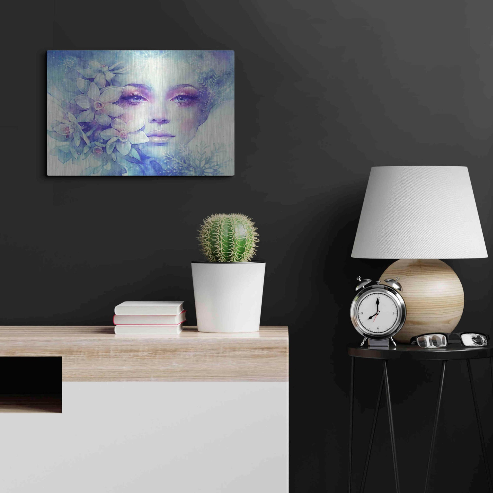 Luxe Metal Art 'December' by Anna Dittman, Metal Wall Art,24x16