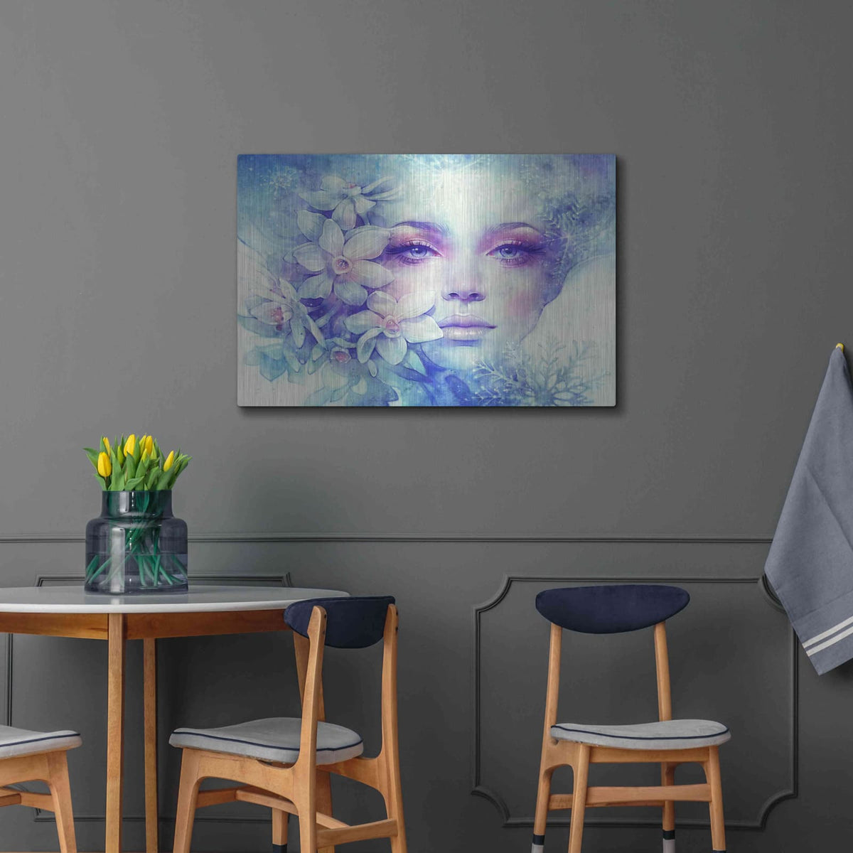 'December' by Anna Dittman – Metal Wall Art, 36x24 room view