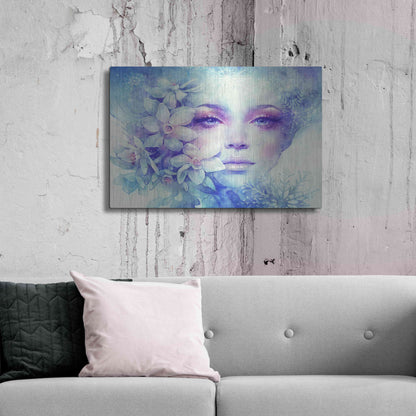 Luxe Metal Art 'December' by Anna Dittman, Metal Wall Art,36x24