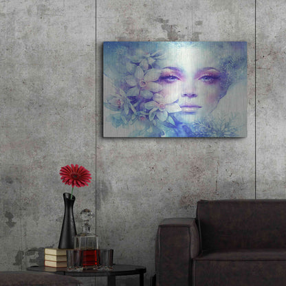 Luxe Metal Art 'December' by Anna Dittman, Metal Wall Art,36x24