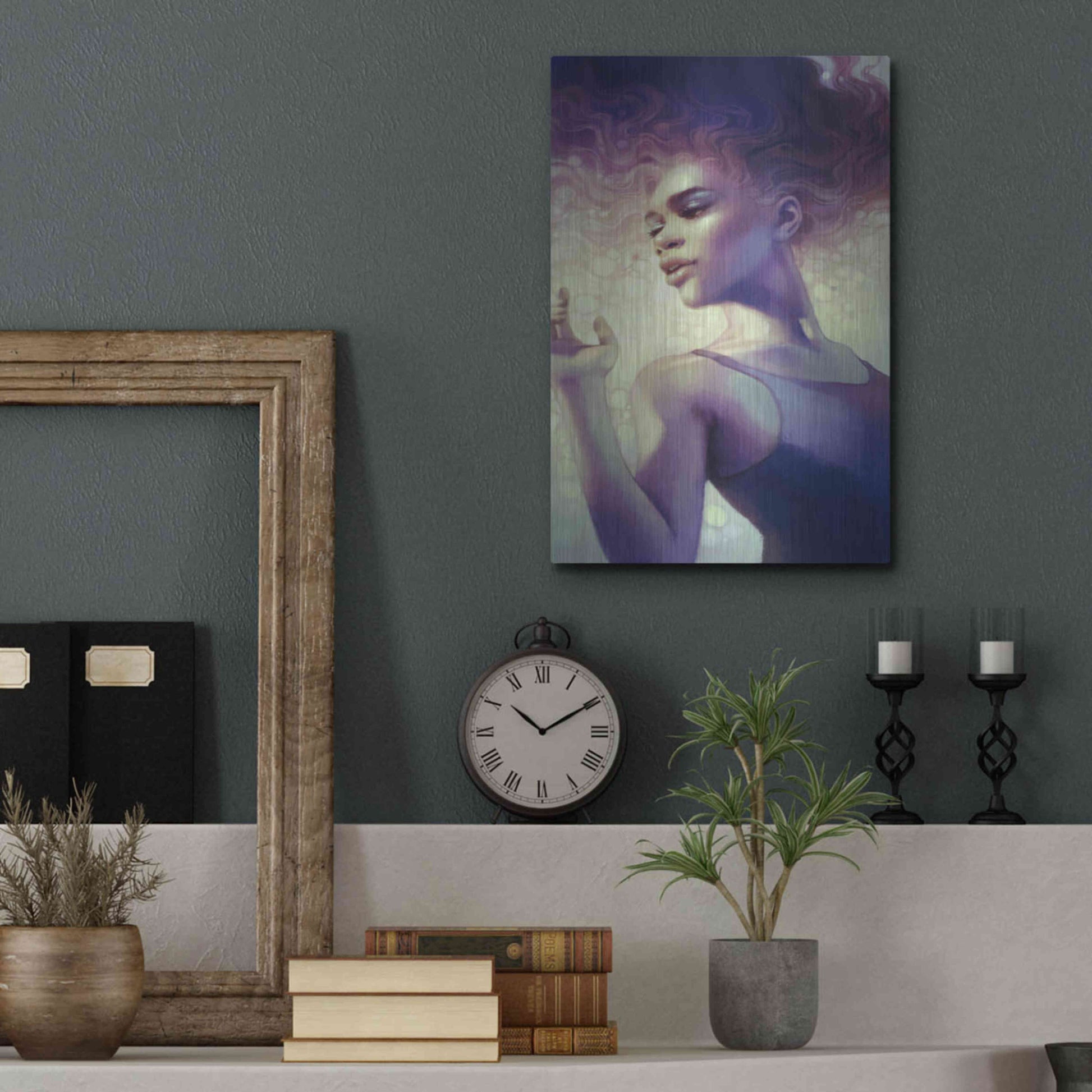 Luxe Metal Art 'Bead' by Anna Dittman, Metal Wall Art,12x16